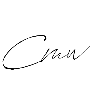 Design your own signature with our free online signature maker. With this signature software, you can create a handwritten (Antro_Vectra) signature for name Cmw. Cmw signature style 6 images and pictures png