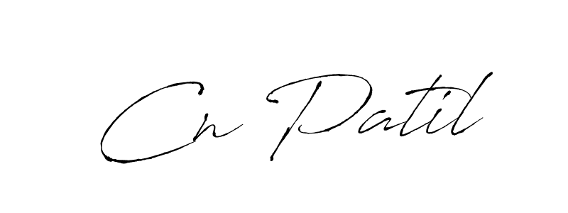 Design your own signature with our free online signature maker. With this signature software, you can create a handwritten (Antro_Vectra) signature for name Cn Patil. Cn Patil signature style 6 images and pictures png