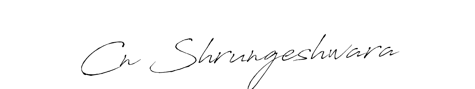 Similarly Antro_Vectra is the best handwritten signature design. Signature creator online .You can use it as an online autograph creator for name Cn Shrungeshwara. Cn Shrungeshwara signature style 6 images and pictures png