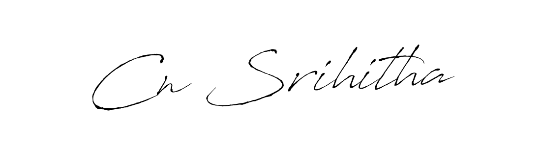 Also we have Cn Srihitha name is the best signature style. Create professional handwritten signature collection using Antro_Vectra autograph style. Cn Srihitha signature style 6 images and pictures png