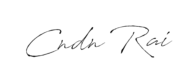 Design your own signature with our free online signature maker. With this signature software, you can create a handwritten (Antro_Vectra) signature for name Cndn Rai. Cndn Rai signature style 6 images and pictures png
