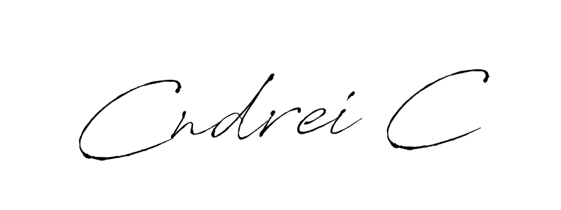 It looks lik you need a new signature style for name Cndrei C. Design unique handwritten (Antro_Vectra) signature with our free signature maker in just a few clicks. Cndrei C signature style 6 images and pictures png