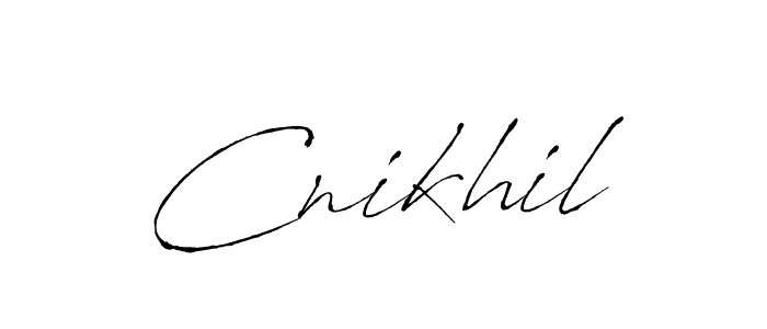 How to Draw Cnikhil signature style? Antro_Vectra is a latest design signature styles for name Cnikhil. Cnikhil signature style 6 images and pictures png