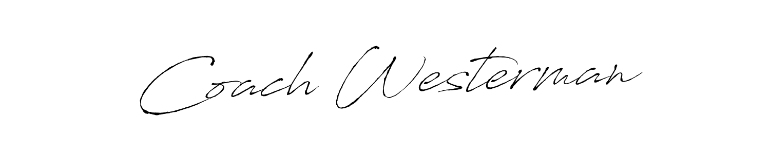 Also You can easily find your signature by using the search form. We will create Coach Westerman name handwritten signature images for you free of cost using Antro_Vectra sign style. Coach Westerman signature style 6 images and pictures png