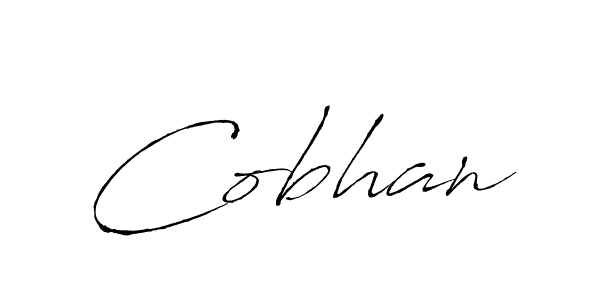 How to make Cobhan signature? Antro_Vectra is a professional autograph style. Create handwritten signature for Cobhan name. Cobhan signature style 6 images and pictures png