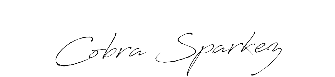 Similarly Antro_Vectra is the best handwritten signature design. Signature creator online .You can use it as an online autograph creator for name Cobra Sparkez. Cobra Sparkez signature style 6 images and pictures png