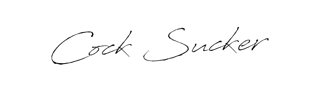 Design your own signature with our free online signature maker. With this signature software, you can create a handwritten (Antro_Vectra) signature for name Cock Sucker. Cock Sucker signature style 6 images and pictures png