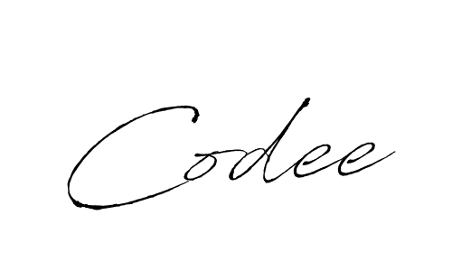 How to Draw Codee signature style? Antro_Vectra is a latest design signature styles for name Codee. Codee signature style 6 images and pictures png