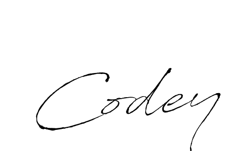 Create a beautiful signature design for name Codey. With this signature (Antro_Vectra) fonts, you can make a handwritten signature for free. Codey signature style 6 images and pictures png