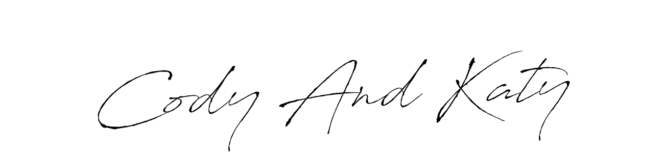 Create a beautiful signature design for name Cody And Katy. With this signature (Antro_Vectra) fonts, you can make a handwritten signature for free. Cody And Katy signature style 6 images and pictures png