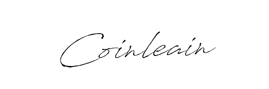 Design your own signature with our free online signature maker. With this signature software, you can create a handwritten (Antro_Vectra) signature for name Coinleain. Coinleain signature style 6 images and pictures png