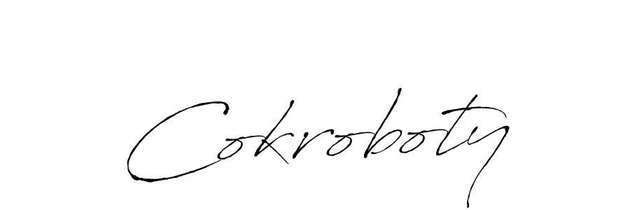 Create a beautiful signature design for name Cokroboty. With this signature (Antro_Vectra) fonts, you can make a handwritten signature for free. Cokroboty signature style 6 images and pictures png