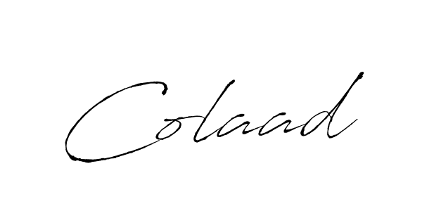 How to make Colaad signature? Antro_Vectra is a professional autograph style. Create handwritten signature for Colaad name. Colaad signature style 6 images and pictures png