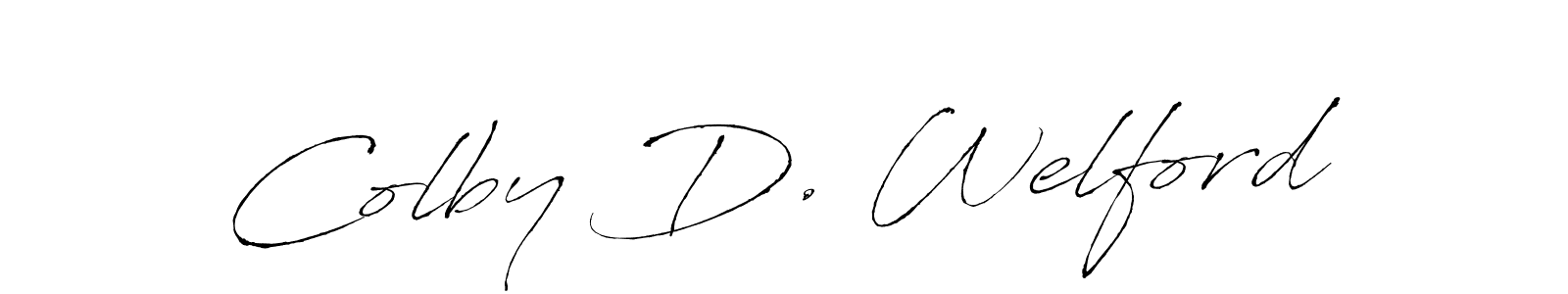 How to make Colby D. Welford signature? Antro_Vectra is a professional autograph style. Create handwritten signature for Colby D. Welford name. Colby D. Welford signature style 6 images and pictures png