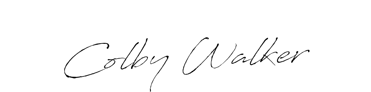 Colby Walker stylish signature style. Best Handwritten Sign (Antro_Vectra) for my name. Handwritten Signature Collection Ideas for my name Colby Walker. Colby Walker signature style 6 images and pictures png