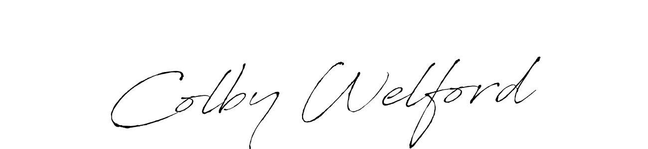 You should practise on your own different ways (Antro_Vectra) to write your name (Colby Welford) in signature. don't let someone else do it for you. Colby Welford signature style 6 images and pictures png