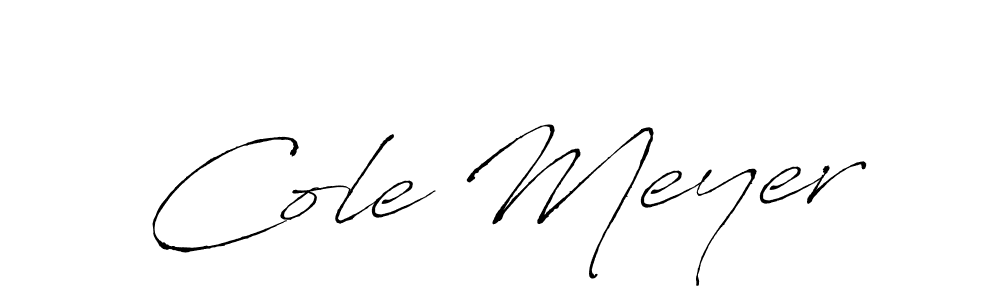 Similarly Antro_Vectra is the best handwritten signature design. Signature creator online .You can use it as an online autograph creator for name Cole Meyer. Cole Meyer signature style 6 images and pictures png