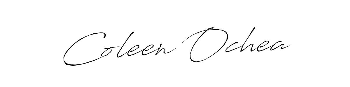 Create a beautiful signature design for name Coleen Ochea. With this signature (Antro_Vectra) fonts, you can make a handwritten signature for free. Coleen Ochea signature style 6 images and pictures png