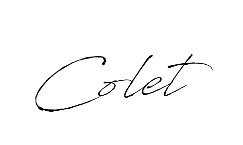 Once you've used our free online signature maker to create your best signature Antro_Vectra style, it's time to enjoy all of the benefits that Colet name signing documents. Colet signature style 6 images and pictures png