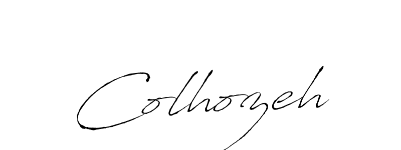 How to make Colhozeh name signature. Use Antro_Vectra style for creating short signs online. This is the latest handwritten sign. Colhozeh signature style 6 images and pictures png