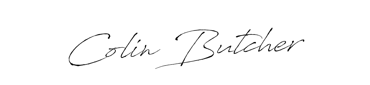 Colin Butcher stylish signature style. Best Handwritten Sign (Antro_Vectra) for my name. Handwritten Signature Collection Ideas for my name Colin Butcher. Colin Butcher signature style 6 images and pictures png