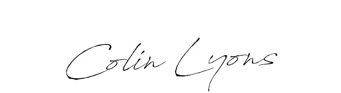 You should practise on your own different ways (Antro_Vectra) to write your name (Colin Lyons) in signature. don't let someone else do it for you. Colin Lyons signature style 6 images and pictures png