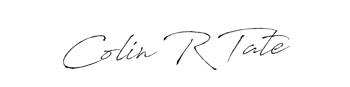 You should practise on your own different ways (Antro_Vectra) to write your name (Colin R Tate) in signature. don't let someone else do it for you. Colin R Tate signature style 6 images and pictures png