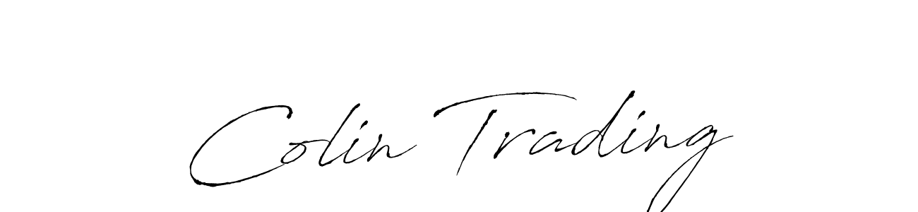 Colin Trading stylish signature style. Best Handwritten Sign (Antro_Vectra) for my name. Handwritten Signature Collection Ideas for my name Colin Trading. Colin Trading signature style 6 images and pictures png