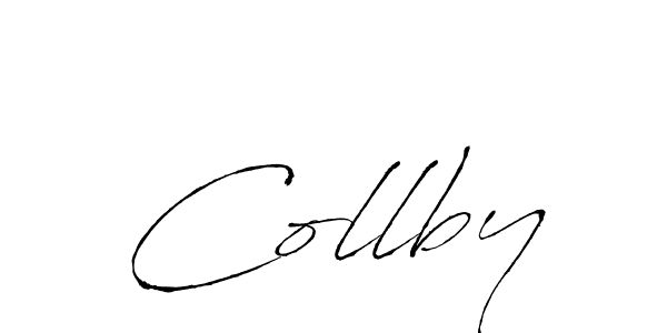 Collby stylish signature style. Best Handwritten Sign (Antro_Vectra) for my name. Handwritten Signature Collection Ideas for my name Collby. Collby signature style 6 images and pictures png