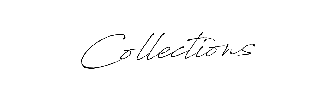 Design your own signature with our free online signature maker. With this signature software, you can create a handwritten (Antro_Vectra) signature for name Collections. Collections signature style 6 images and pictures png