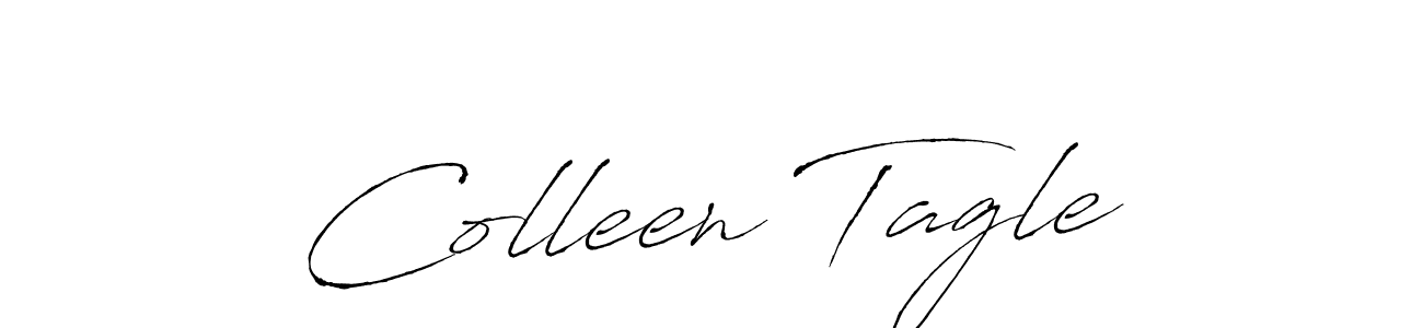 Design your own signature with our free online signature maker. With this signature software, you can create a handwritten (Antro_Vectra) signature for name Colleen Tagle. Colleen Tagle signature style 6 images and pictures png