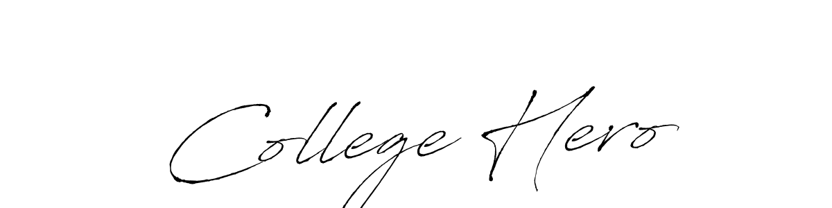 Here are the top 10 professional signature styles for the name College Hero. These are the best autograph styles you can use for your name. College Hero signature style 6 images and pictures png