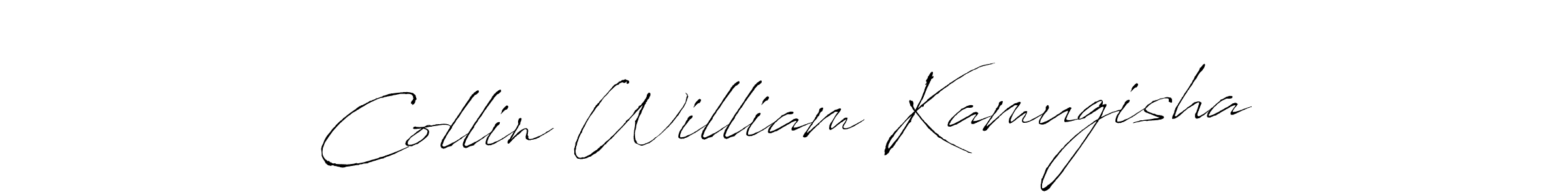 This is the best signature style for the Collin William Kamugisha name. Also you like these signature font (Antro_Vectra). Mix name signature. Collin William Kamugisha signature style 6 images and pictures png