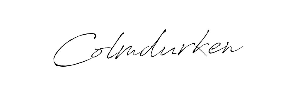 Design your own signature with our free online signature maker. With this signature software, you can create a handwritten (Antro_Vectra) signature for name Colmdurken. Colmdurken signature style 6 images and pictures png