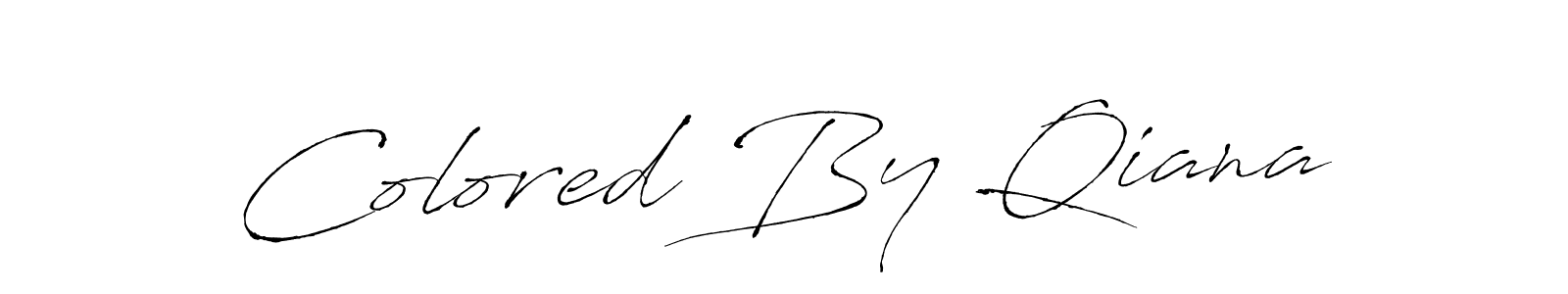How to make Colored By Qiana signature? Antro_Vectra is a professional autograph style. Create handwritten signature for Colored By Qiana name. Colored By Qiana signature style 6 images and pictures png