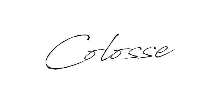 Make a beautiful signature design for name Colosse. With this signature (Antro_Vectra) style, you can create a handwritten signature for free. Colosse signature style 6 images and pictures png