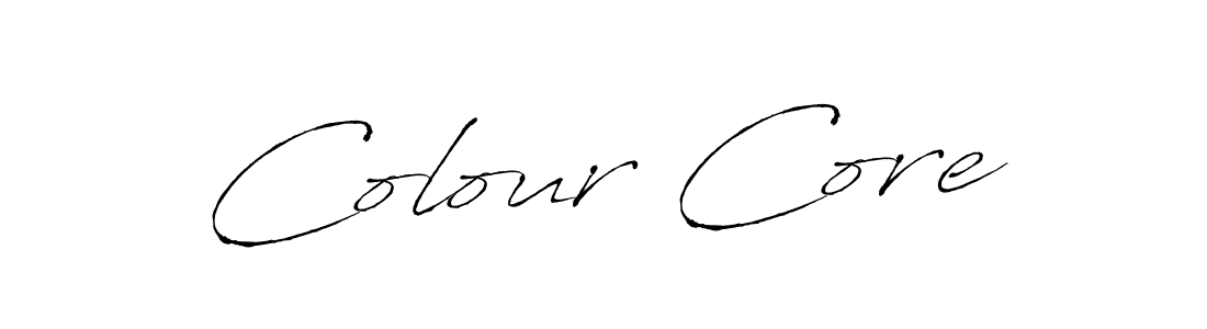 You should practise on your own different ways (Antro_Vectra) to write your name (Colour Core) in signature. don't let someone else do it for you. Colour Core signature style 6 images and pictures png