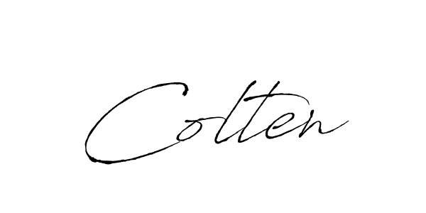 How to make Colten signature? Antro_Vectra is a professional autograph style. Create handwritten signature for Colten name. Colten signature style 6 images and pictures png