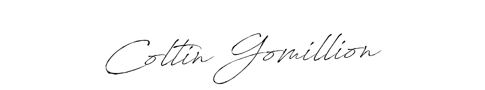 Coltin Gomillion stylish signature style. Best Handwritten Sign (Antro_Vectra) for my name. Handwritten Signature Collection Ideas for my name Coltin Gomillion. Coltin Gomillion signature style 6 images and pictures png