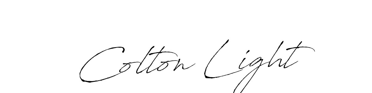 Make a beautiful signature design for name Colton Light. With this signature (Antro_Vectra) style, you can create a handwritten signature for free. Colton Light signature style 6 images and pictures png