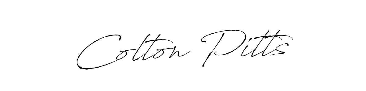 You should practise on your own different ways (Antro_Vectra) to write your name (Colton Pitts) in signature. don't let someone else do it for you. Colton Pitts signature style 6 images and pictures png