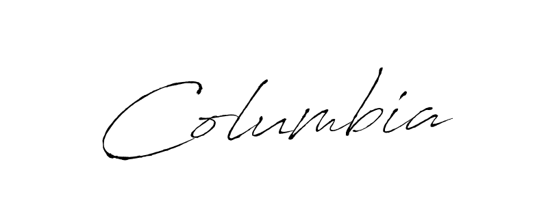 Columbia stylish signature style. Best Handwritten Sign (Antro_Vectra) for my name. Handwritten Signature Collection Ideas for my name Columbia. Columbia signature style 6 images and pictures png