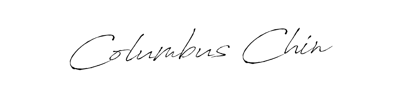 How to make Columbus Chin name signature. Use Antro_Vectra style for creating short signs online. This is the latest handwritten sign. Columbus Chin signature style 6 images and pictures png