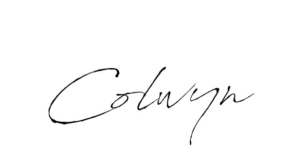 You should practise on your own different ways (Antro_Vectra) to write your name (Colwyn) in signature. don't let someone else do it for you. Colwyn signature style 6 images and pictures png
