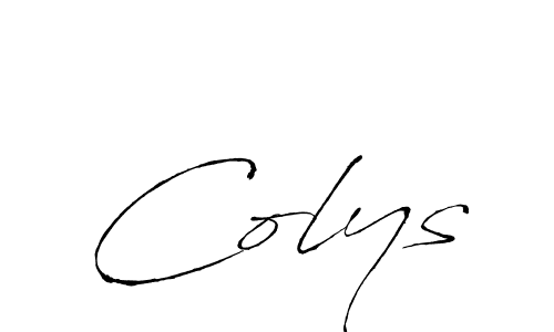 You should practise on your own different ways (Antro_Vectra) to write your name (Colys) in signature. don't let someone else do it for you. Colys signature style 6 images and pictures png