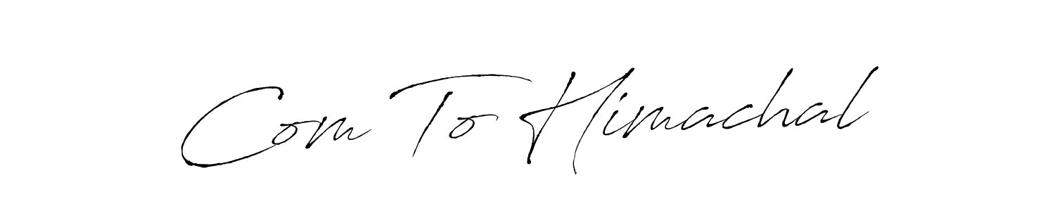 Use a signature maker to create a handwritten signature online. With this signature software, you can design (Antro_Vectra) your own signature for name Com To Himachal. Com To Himachal signature style 6 images and pictures png