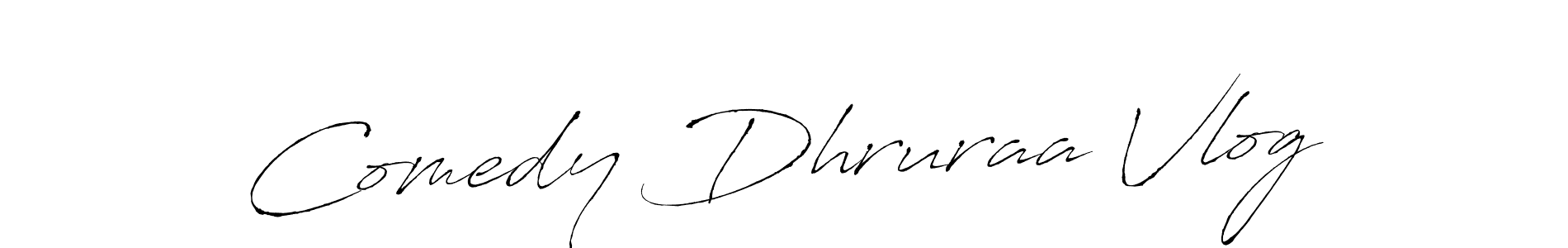 Create a beautiful signature design for name Comedy Dhruraa Vlog. With this signature (Antro_Vectra) fonts, you can make a handwritten signature for free. Comedy Dhruraa Vlog signature style 6 images and pictures png