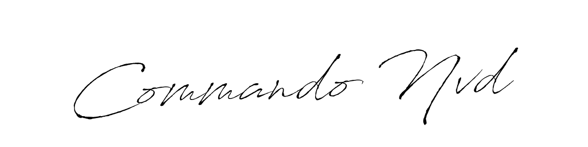 Commando Nvd stylish signature style. Best Handwritten Sign (Antro_Vectra) for my name. Handwritten Signature Collection Ideas for my name Commando Nvd. Commando Nvd signature style 6 images and pictures png