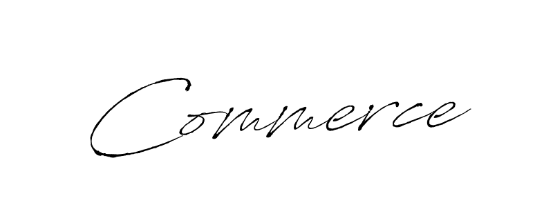 Make a beautiful signature design for name Commerce. With this signature (Antro_Vectra) style, you can create a handwritten signature for free. Commerce signature style 6 images and pictures png