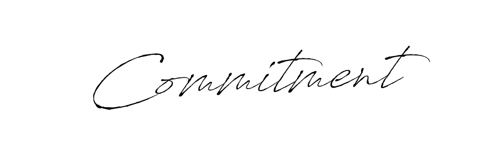 You should practise on your own different ways (Antro_Vectra) to write your name (Commitment) in signature. don't let someone else do it for you. Commitment signature style 6 images and pictures png